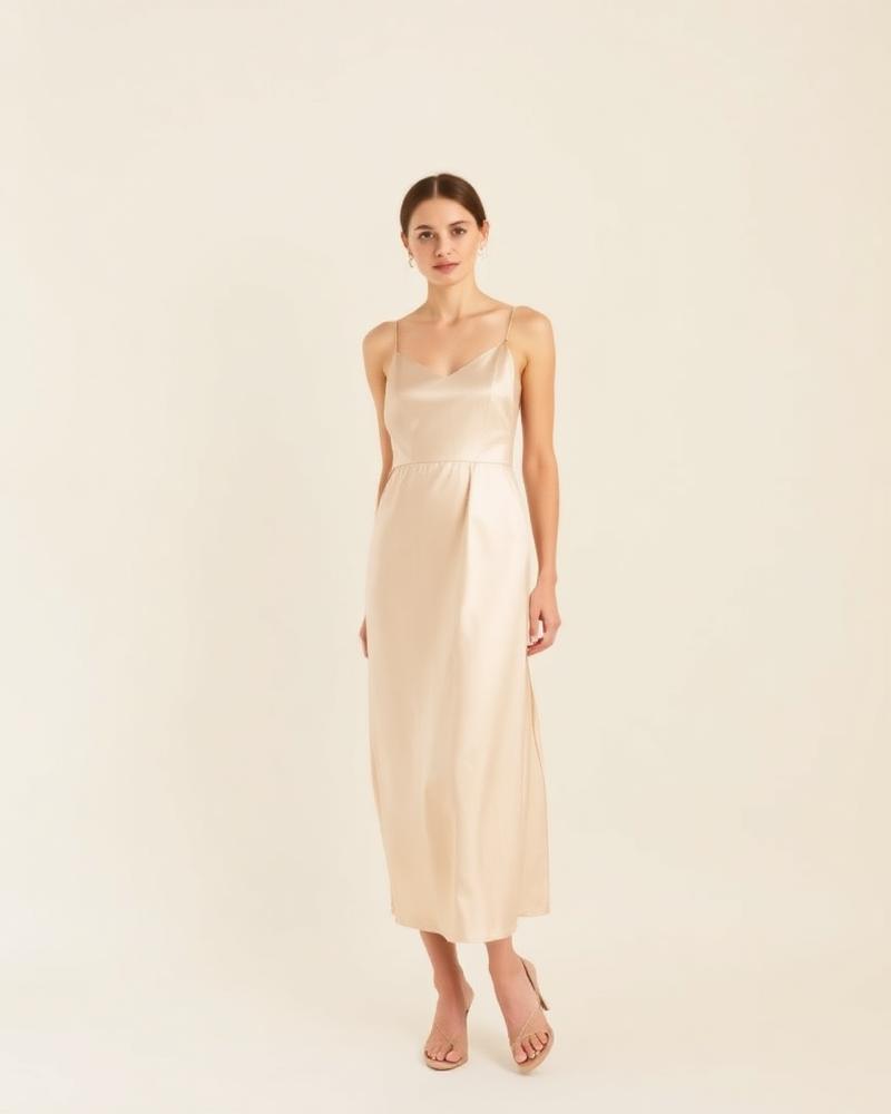Saten Slip Elbise